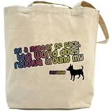 Canvas Tote Bag Beige  As A Matter Of Fact, The World Does Revolve Around My Chihuahuas  Dog