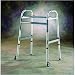 All of the features of the I-Class Dual-Release Walker plus 3" wheel attachments and glide tips for maximum maneuverability. Folds to 4(1/2)" deep. Weight capacity: 300 lbs. Limited lifetime warranty. ,Adult