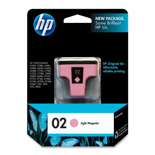 HP C8775WN#140/424 HP 02 Ink Cartridge in Retail Packaging - Light Magenta On Sale