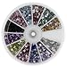 Premium MASH 1200 Piece 12 Color Nail Art Nailart Design Butterfly Shape Rhinestones