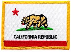 California State Flag Embroidered Patch Iron-On CA Emblem