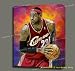 Mixed Styles
Lebron James NBA POSTER Basketball Original Mixed Media Painting on Canvas W Gallery Wrap Style Framing 22X28X1.5