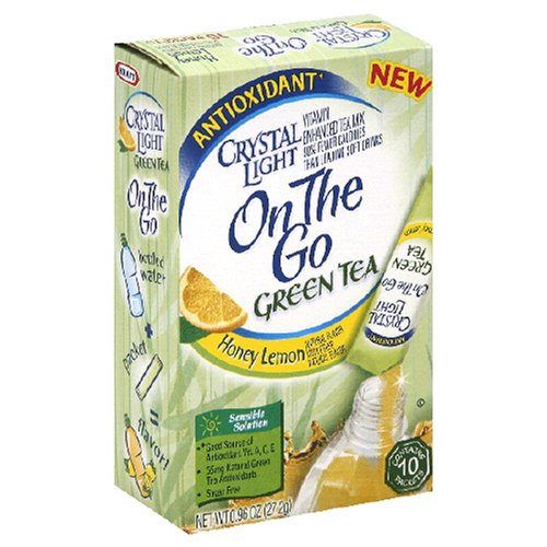 Crystal Light On the Go, Green Tea Honey Lemon, 0.96-Ounce Unit (Pack of 6) by Crystal Light
