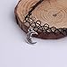 IWenSheng Women Vintage Black Gothic Henna Tattoo Choker Necklace Moon Pendant