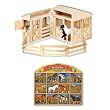 Melissa and Doug Folding Horse Stable & 12 Piece Pasture Pals Horses