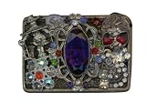 Sapphire Travels in a Jewel Toned World Artisan Belt Buckle