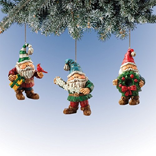 Gnome for the Holidays Enchanting Forest Gnomes Ornament, Set of 3 Gnome for the Holidays Enchanting Forest Gnomes Ornament, Set of 3