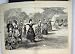 1872 Woman Archery Sport Country Scene Bows Arrows