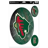 MINNESOTA WILD OFFICIAL LOGO CAR MAGNET SET