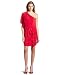 Jessica Simpson Women's Single Drape Sleeve Mini Dress,Barberry,Medium