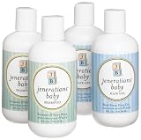 Jenerations Baby Shampoo/Body Wash & Hair Gel Set, 8-Ounce Bottles (Pack of 4)