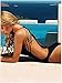 Zelura Sexy-Temptation Women's Resort Halter One-Piece Bikini Black Small