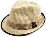 Levi's Men's Straw Cord Fedora, Navy, One Size