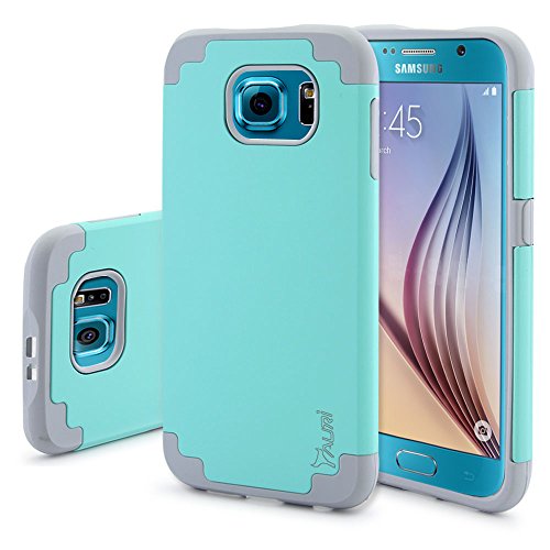 S6 Case, Tauri [Dual Layer] Samsung Galaxy S6 [Slim Thin] Hybrid Armor Defender Case Cover For Samsung Galaxy S6 - Mint