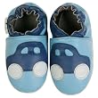 Momo Baby Soft Sole Baby Shoes - Car Blue