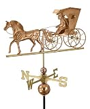 26 &acute; Luxury Polished Copper Country Doctor Horse & Carriage Weathervane - B003FVG5PK
