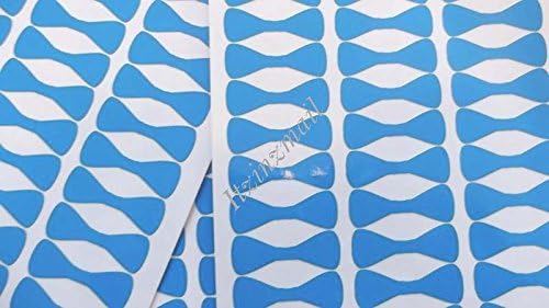 Vinyl 1 3/4" Blue Bow Tie Stickers 70 ct Easy Peel and Stick on Sheets