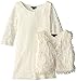 My Michelle Big Girls' Lace Dress with Vest