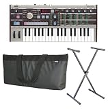 Korg MICROKORG 37 Key Keyboard Synthesizer With 8 Band Vocoder Microphone Bundle