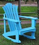 Sanibel Adirondack Rocker (Coastal Blue) (36H x 28.5W x 35D)