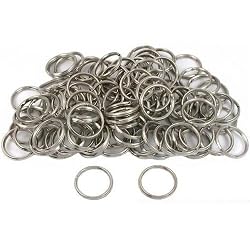 100 Steel Split Rings Key Chain Connector Parts 20mm