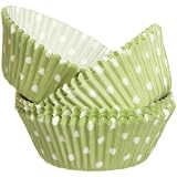 Wilton Green Dots Baking Cups, 75 Count