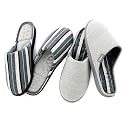 Isotoner Mens Jersey Mule Slippers on Contour Sole