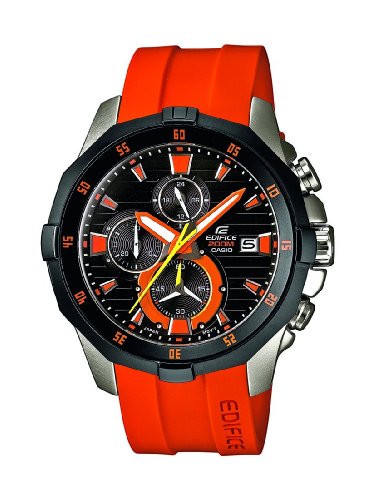 Casio EFM-502-1A4VUEF - Reloj analógico de cuarzo para hombre con correa de resina, color rojo Casio EFM-502-1A4VUEF - Reloj analógico de cuarzo para hombre con correa de resina, color rojo