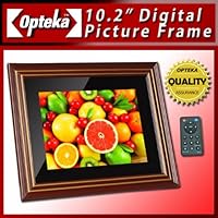 Opteka Illusions ILW102 10.2-Inch Wood Mirror Digital Picture Frame with 1GB Built-In Memory