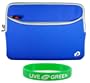 Toshiba Satellite A355-S6930 16.0-Inch Neoprene Laptop Sleeve Slipcase - Dual-Pocket - Dark Blue