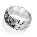 Snakeskin Fashion Bangle Black & White & Silver