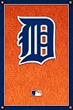 Detroit Tigers Logo MLB Al Baseball - Wall Poster - 22x34 inches
