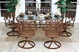 Coco Palm Swivel 7 Piece Dining Set
