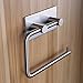 Leyden TM Self Adhesive SUS 304 Stainless Steel Toilet Paper Holder Bathroom Tissue Roll Hanger Wall Mount, Brushed Nickel Finish
