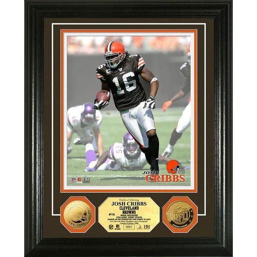 Joshua Cribbs 24Kt Gold Coin Photo Mint