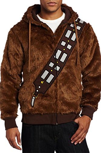 Divcos Star Wars I Am Chewie Chewbacca Furry Costume Hoodie Cosplay Costume Adult Jacket X-Large