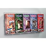 Displays2go Indoor Wall Brochure Holder, 5-Pocket, Removable Dividers, Set of 2, Clear (NGW5)