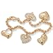 DiamonUltra™ Cubic Zirconia Heart Charm 18k Gold title=