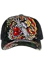Ed Hardy Cap TIGERKOPF mit Strass, oneSIZE in schwarz