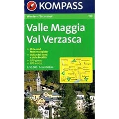 Valle Maggia. Val Verzasca: 1 : 50 000. Wanderkarte. Orts- und Namensregister. GPS-genau