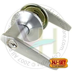 NUSET Napa Series Keyed Alike Lever Door Lock (Satin Chrome)