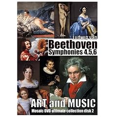 'Art and Music' Classical Art Gallery and Beethoven Symphonies 4, 5, 6 by