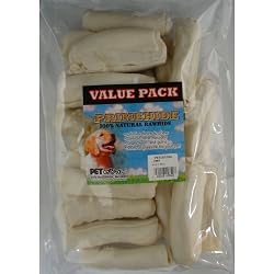 White Rawhide Roll Value Pack 4" - 20pk