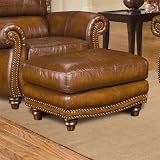 Parker Leather Ottoman Leather: Berenger San Marco