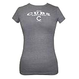 Chicago Cubs Women's Vintage Grey Crew Neck T-shirt by 5th & Ocean