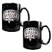 San Antonio Spurs NBA 2pc Black Ceramic Mug Set - Primary Logo by Great American Products