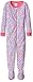 The Children's Place Girls' Toddler Long Sleeve Footed Stretchie Pajamas, Shell, 3T