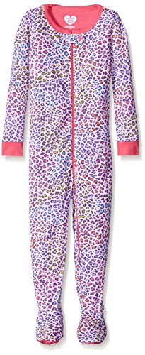 The Children's Place Girls' Toddler Long Sleeve Footed Stretchie Pajamas, Shell, 3T
