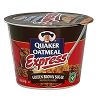 Quaker Instant Oatmeal Express Golden Brown Sugar, 1.9-Ounce Cups (Pack of 24)