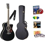 Yamaha FSX730SC Black Acoustic-Electric Polishing Cloth